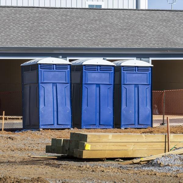 Heavy-duty construction site porta potty in Poughkeepsie, New York